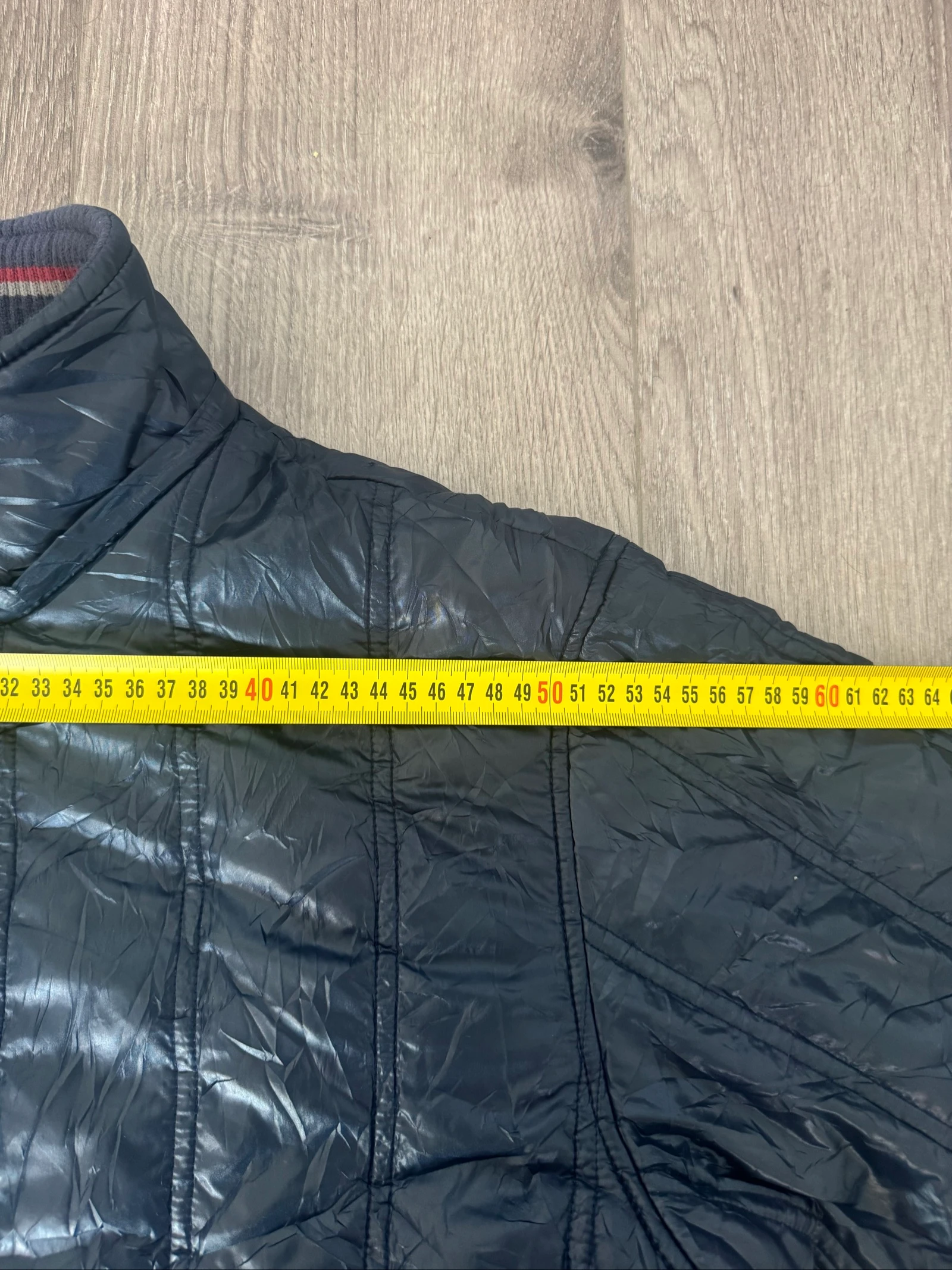 Converse All Star Navy Puffer Jacket Quilted Bomber Winter Vintage Y2K LL – photo 8